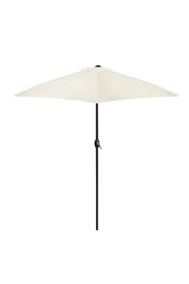 Składany parasol ogrodowy balkonowy regulowany 210 cm beżowy