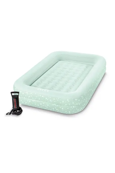 Materac dmuchany z bandami głębokie łóżko dla dziecka + pompka 66810