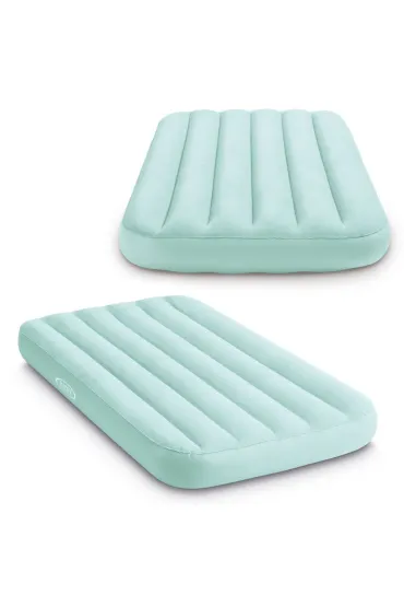 Materac dmuchany dla dzieci do spania 157x88x18 cm niebieski 66803NP BLUE