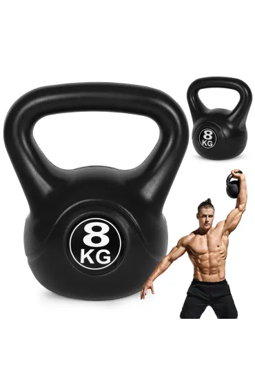 Kettlebell kettle 8 kg do ćwiczeń hantla kula odważnik obciążenie ciężar fitness