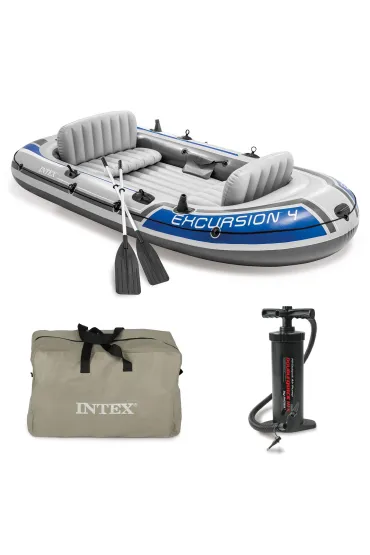 Ponton Excursion 4-osobowy wędkarski wiosła pompka 68324
