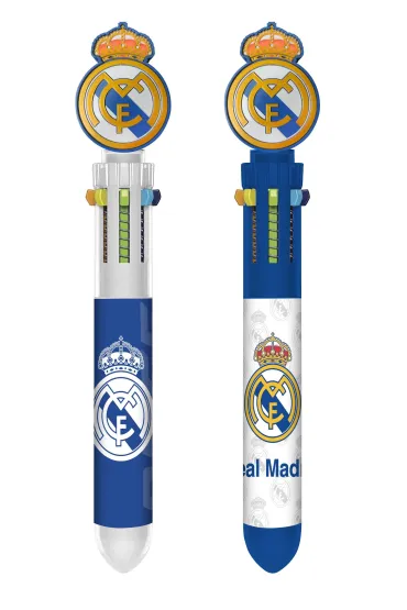 Długopis  Real Madryt 10 kolorowy z toperem 3D RM00008 1szt.mix