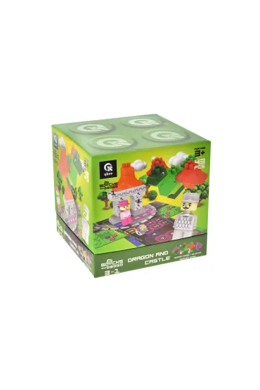  Klocki konstrukcyjne Block&Steps Smok i zamek