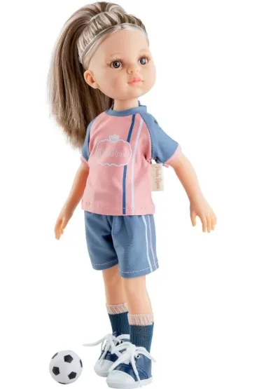 Cudowna hiszpańska lalka Monica Futbolista 32cm