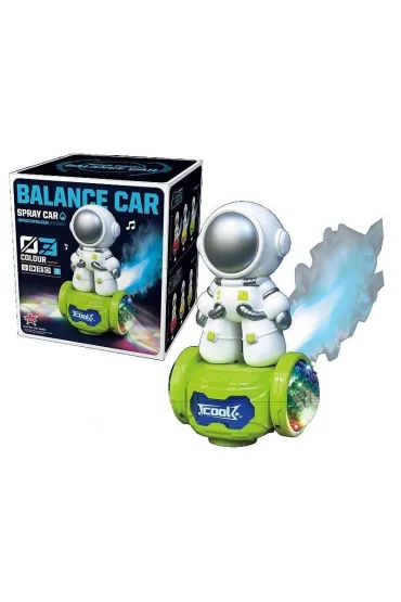 Robot astronauta z pojazdem kosmicznym