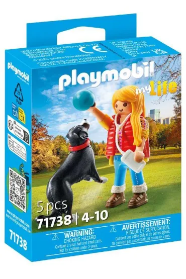Playmobil My Life Dziewczynka z psem pasterskim 71738