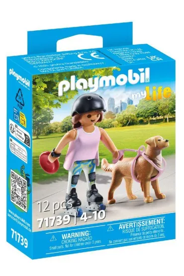 Playmobil My Life Skaterka z retriverem 71739