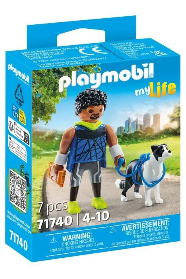 Playmobil My Life Biegacz z border collie 71740