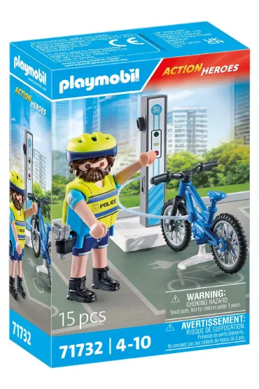 Playmobil Action Heroes Rowerowy patrol policji 71732