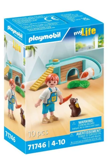 Playmobil My Life Chłopiec ze świnką morską 71746