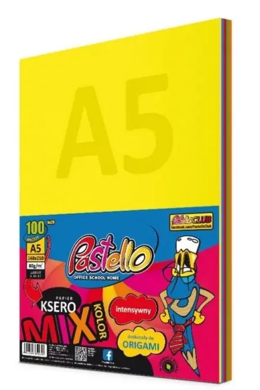 Papier ksero A5 80g 5 kolorów