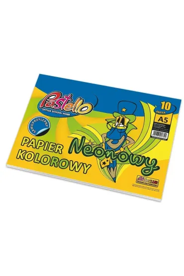 Papier kolorowy A5 samoprzylepny neon