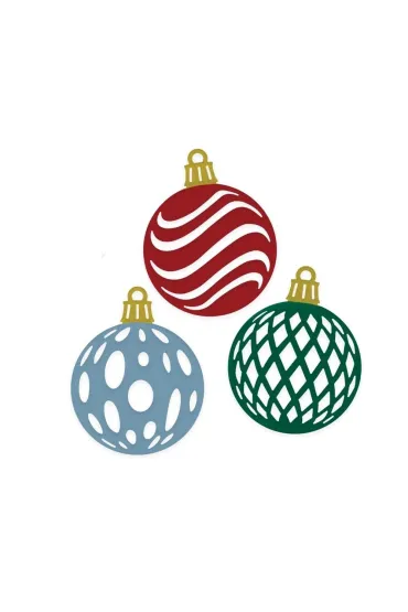 Wykrojnik - bombki 3 szt