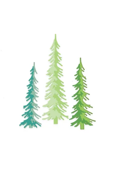 Wykrojnik - sosna 6 szt