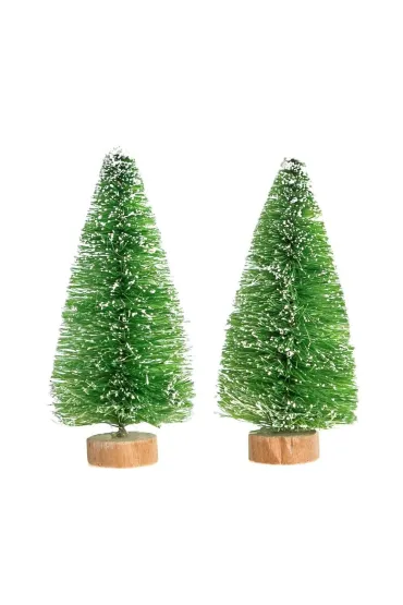 Choinki dekoracyjne 8cm zielone 2 szt
