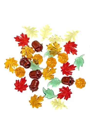 Jesienne ozdoby 3D 30 szt