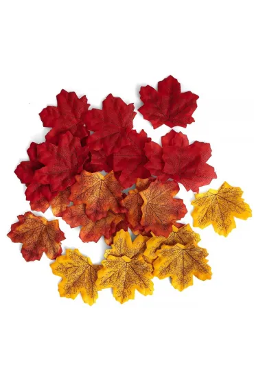 Jesienne liście klonu 7-8 cm 50 szt