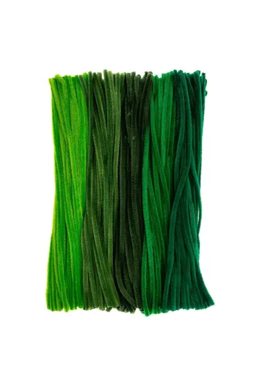 Druciki kreatywne 30cm odcienie zieleni 200 szt