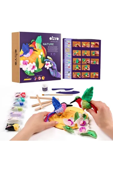 Zestaw kreatywny do modelowania 3D Kolibry