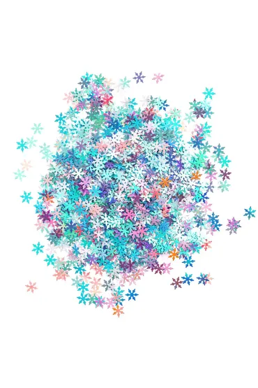 Cekiny opalizujące śnieżynki 20g pastel