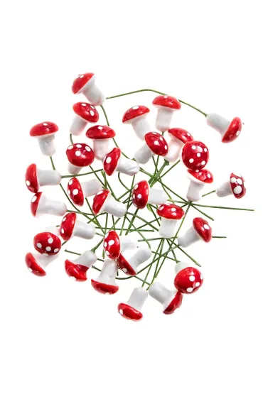 Muchomorki na druciku 30 szt