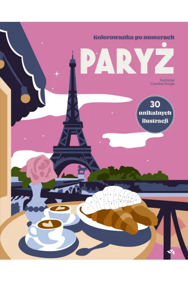 Paryż. kolorowanka po numerach
