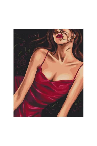 Malowanie po numerach - Uwodzicielska czerwień