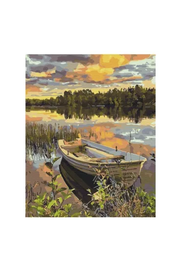 Malowanie po numerach - Łódź w powodzi