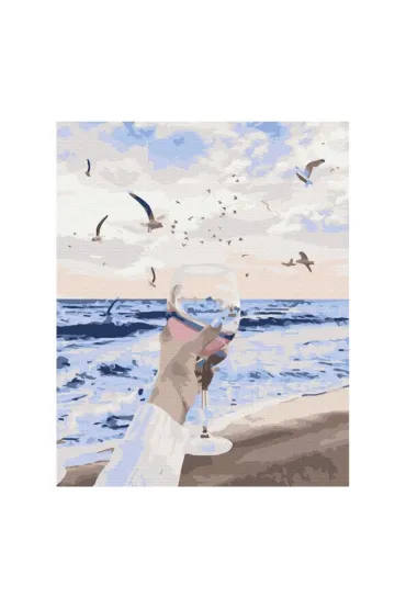 Malowanie po numerach - Morze w szklance