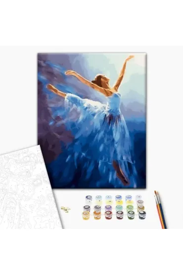 Malowanie po numerach - Baletnica w powietrzu