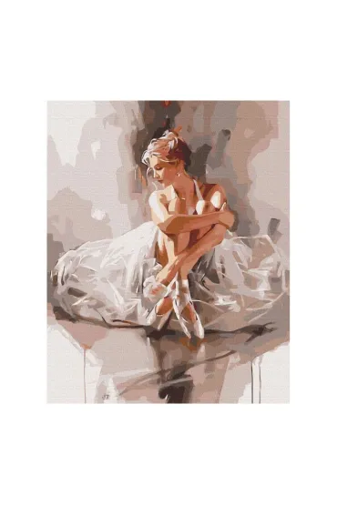 Malowanie po numerach - Balerina w obłoku czułości