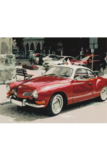 Malowanie po numerach Retro na drogach miasta