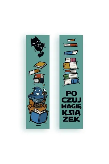 Zakładka kartonowa - Poczuj magię książek