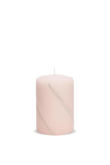 Świeca bolero róż walec mały 133374