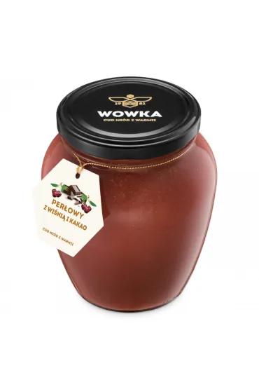 Miód rzepakowy z wiśnią i kakao