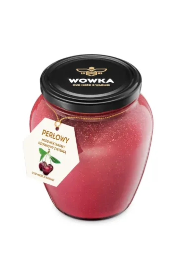 Miód perłowy kremowany z wiśnią