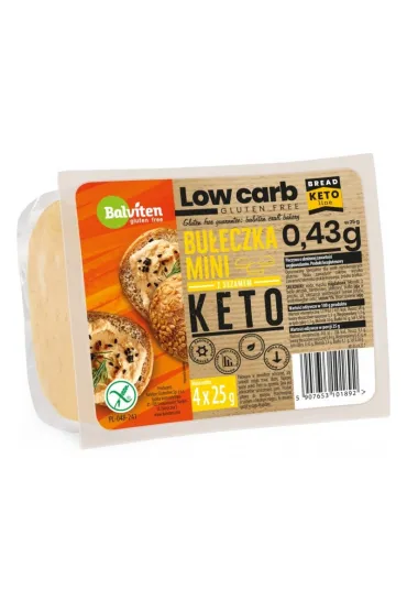 Mini keto bułeczki z sezamem o obniżonej ilości węglowodanów bezglutenowe