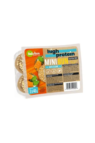 Bułeczki proteinowe z sezamem bezglutenowe