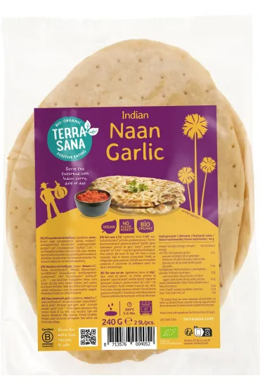 Chleb naan czosnkowy