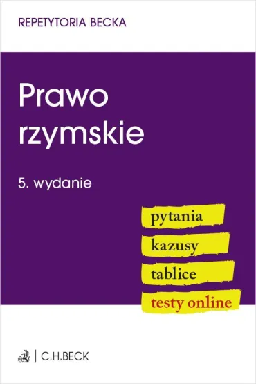 Prawo rzymskie. Pytania. Kazusy. Tablice. Testy online