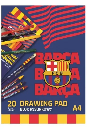 Blok rysunkowy FC Barcelona A4/20 ark