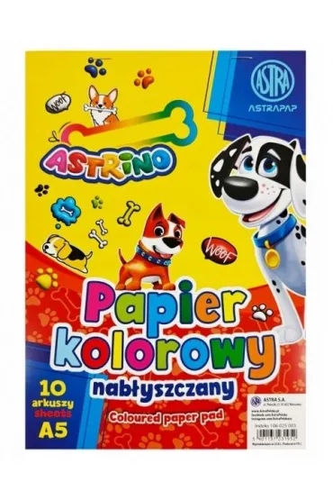 Zeszyt papierów kolorowych nabłyszczanych A5/10k
