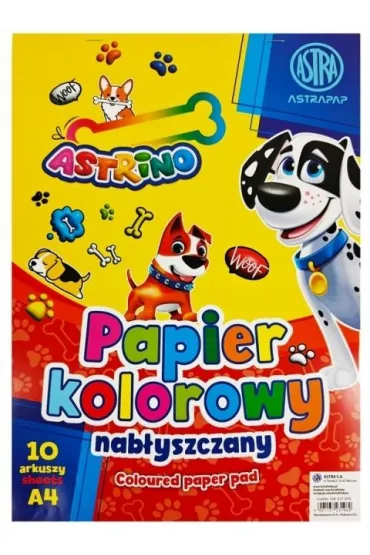 Zeszyt papierów kolorowych nabłyszczanych A4/10k