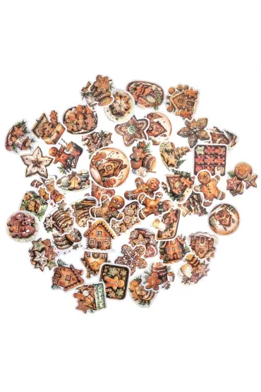 Naklejki winylowe Boże Narodzenie 4-6cm 50 szt