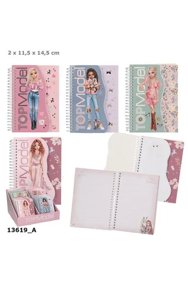 Notesik na spirali Top Model 1szt.mix 13619A