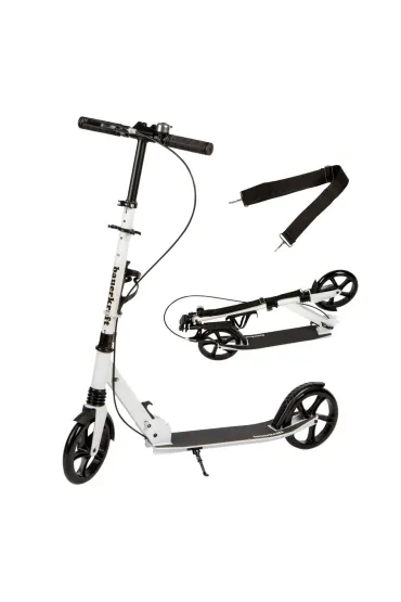 Hulajnoga miejska dla dzieci i młodzieży składana regulacja wysokości 95-105 cm koła 200 mm uchwyt na bidon