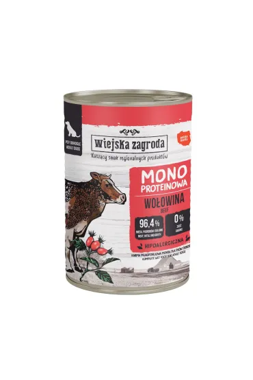 Karma mokra dla psa Monobiałkowa Wołowina (dorosły)