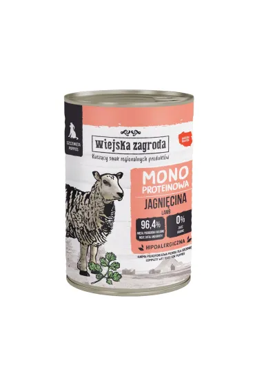 Karma mokra dla psa Monobiałkowa Jagnięcina (szczeniak)