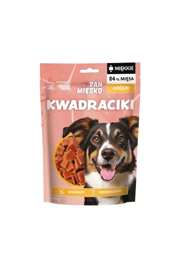 Przysmak dla psa Kwadraciki Królik (dorosły)