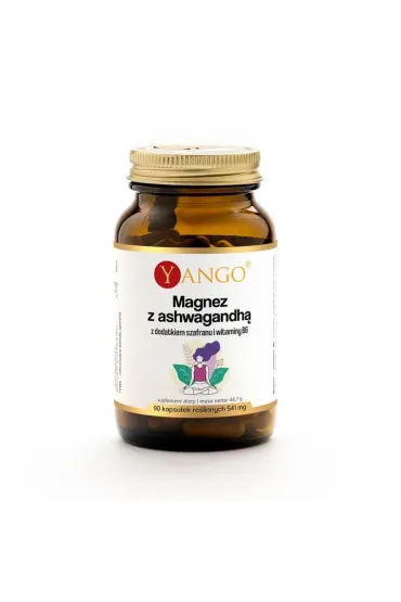 Magnez z ashwagandhą szafranem i B6 Suplement diety